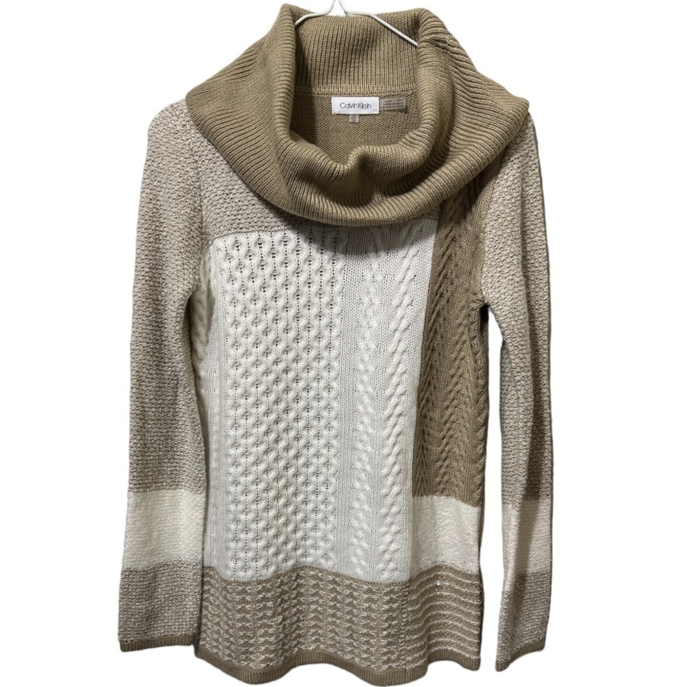 Calvin Klein Cowl Neck Long Sleeve Sweater Size XS